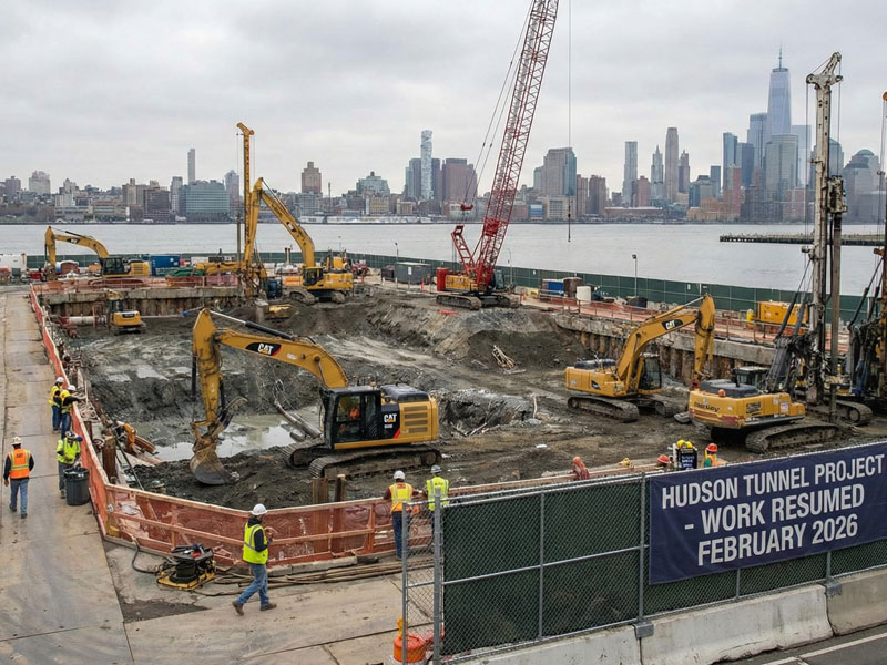 Hudson Tunnel Project back on track as construction resumes